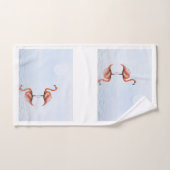 Roze set handdoeken voor flamingo Bathroom (Handdoek)
