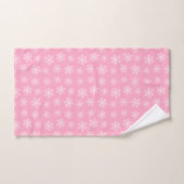 Roze set handdoekjes voor snowflake bad handdoek (Handdoek)