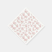 Roze Shabby Chic Baby Meisje Douche Servet (Hoek)