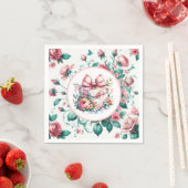  Roze Shabby Chic Bloemen Verjaardag Servet (Insitu)