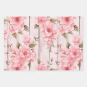 Roze Shabby Chic Inpakpapier Vellen (Voorkant 2)