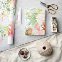 Roze Shabby Chic Inpakpapier – Vintage Bloemen