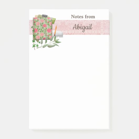 Roze Shabby Chic Kitchen Notes (Voorkant)