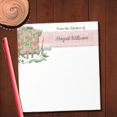 Roze Shabby Chic Kitchen Notitieblok