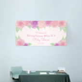 Roze Shabby Chic Roos Baby shower Spandoek (Beurs)