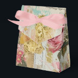 Roze Shabby Chic Rozen Bedankdoosjes<br><div class="desc">Roze Shabby Chic Rozen Favoriete Boxen</div>