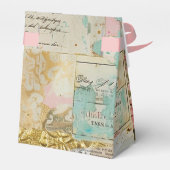 Roze Shabby Chic Rozen Bedankdoosjes (Achterkant)