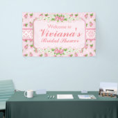Roze, Shabby Chic Vrijgezellenfeest Banner (Beurs)