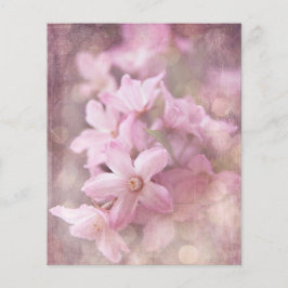 Roze Shabby Flowers & Bokeh Scrapbook Ephemera