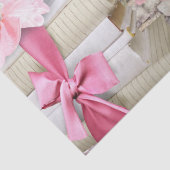  roze Shabby Schriftelijke boektekst Collage Tissuepapier (Detail)