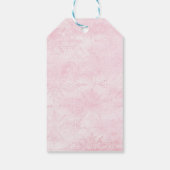 Roze Shabby Style Baby Cadeaulabel
