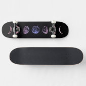 Roze Shadow Moon Persoonlijk Skateboard (Horizontaal)