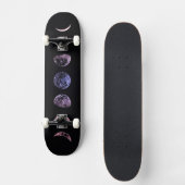 Roze Shadow Moon Persoonlijk Skateboard (Voorkant)