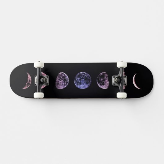Roze Shadow Moon Persoonlijk Skateboard (Horizontaal)