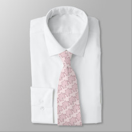 Roze Shamrock Stropdas