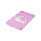 Roze Shell Badmat (Gekanteld)
