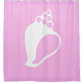 Roze Shell Douchegordijn (Voorkant)