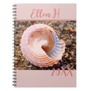  Roze Shell op het Dagboek van het Jaar van het Bl Notitieboek