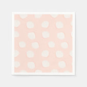 Roze Shell Pattern Servet (Voorkant)