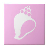 Roze Shell Tegeltje (Voorkant)