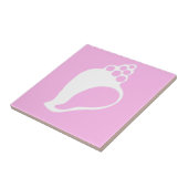 Roze Shell Tegeltje (Zijkant)