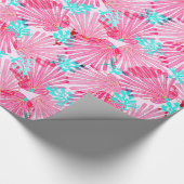 Roze Shells van Girly Patroon Cadeaupapier (Hoek)