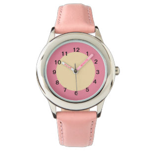 Roze Sherbet en Peach Horloge