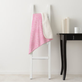 Roze Sherpa Deken