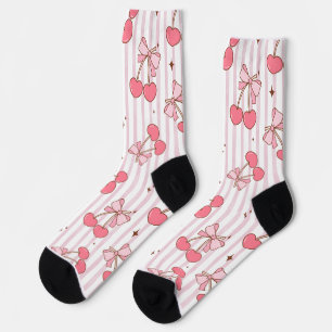Roze sherry sokken