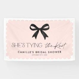 Roze She's Tying The Knot Boog Achtergrond Spandoek