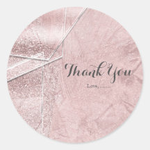 Roze Shimmer Crystal Glass Glam Party Favor