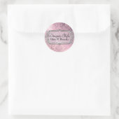 Roze Shimmer Damask Sticker (Tas)