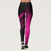 Roze Shimmer Gedrukte Dames Leggings (Achterkant)