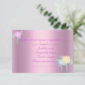 Roze shimmer zoete zestien-jarige rsvp (Staand voorkant)