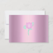 Roze shimmer zoete zestien-jarige rsvp (Achterkant)