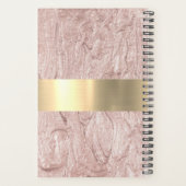 Roze Shimmery Weekly Planner Afspraak (Achterkant)