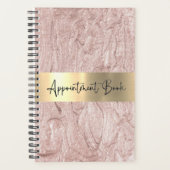 Roze Shimmery Weekly Planner Afspraak (Voorkant)