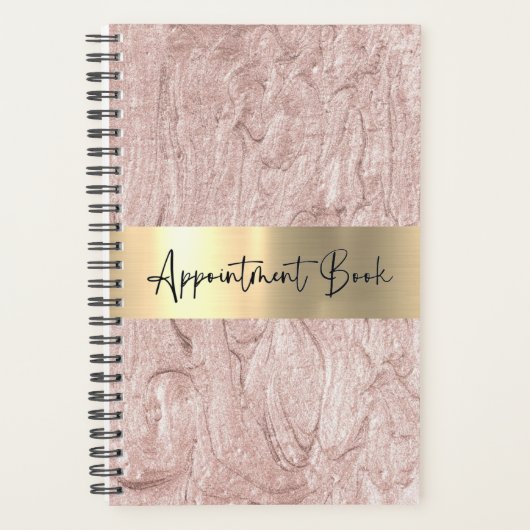 Roze Shimmery Weekly Planner Afspraak (Voorkant)