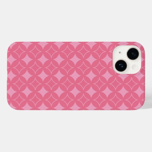 Roze shippo-patroon Case-Mate iPhone case (Achterkant (horizontaal))