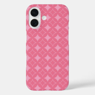 Roze shippo-patroon iPhone 16 hoesje