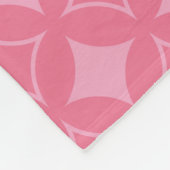 Roze shippo-patroon fleece deken (Hoek)