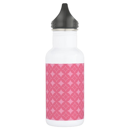 Roze shippo-patroon waterfles (Links)