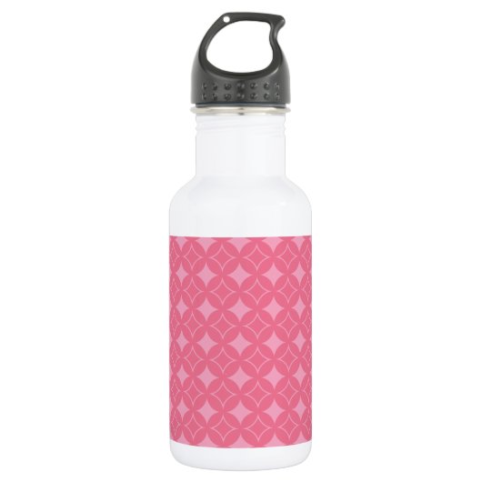 Roze shippo-patroon waterfles  (Voorkant)