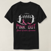 Roze Shirt borstkanker Football voor mannen (Design voorkant)