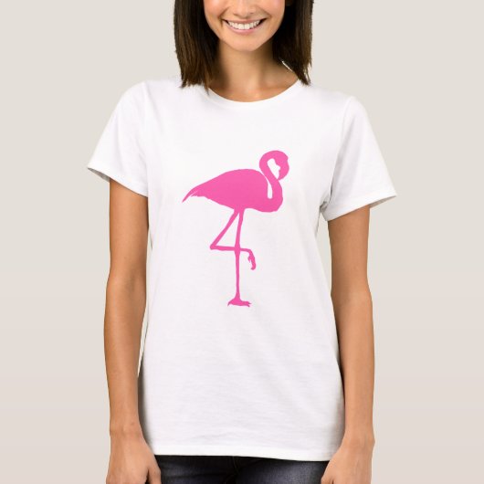 Roze Shirt Flamingo (Voorkant)