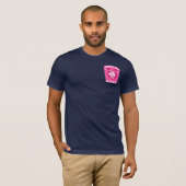 Roze Shirt van rechten bij de marine van Hero (Voorkant volledig)