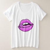 Roze shirten en jassen grote maat t-shirt (Design voorkant)