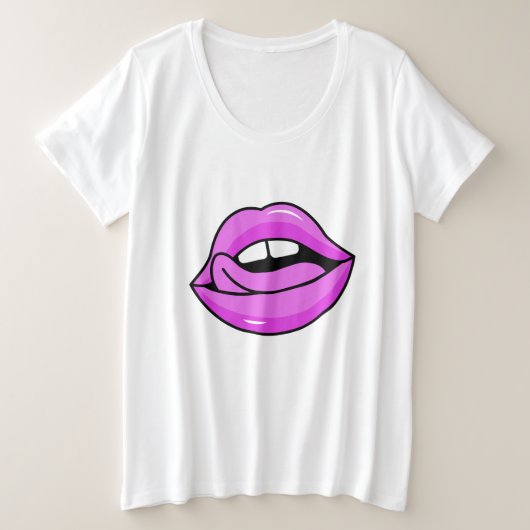 Roze shirten en jassen grote maat t-shirt (Design voorkant)