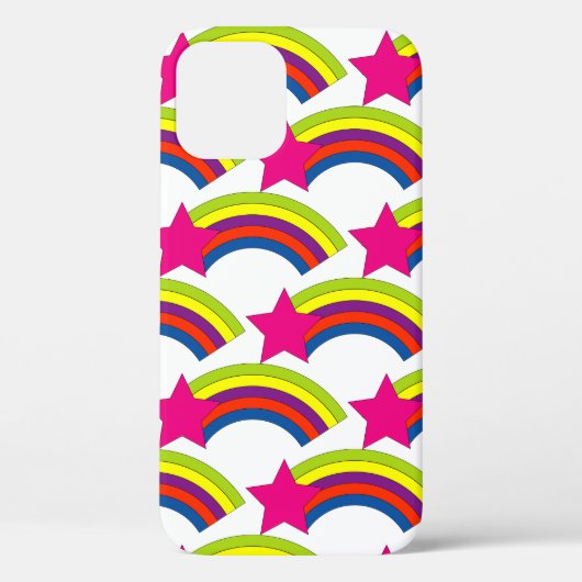 Roze Shooting Star Kleurrijke Patroon  Case-Mate iPhone Case (Achterkant)