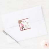 Roze Shopper Baby shower Stickers (Envelop)